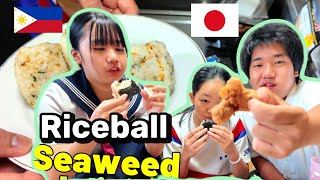 Easy Japanese Rice ball  Filipino Single Father in Japan [upl. by Swayne]