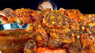 KING CRAB SEAFOOD BOIL MUKBANG  DESHELLED  SEAFOOD BOIL MUKBANG  Seafood  Mukbang [upl. by Enirod]