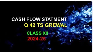 Cash flow statement class 12 question 42  Class 12 Cash flow statement [upl. by Attenod493]