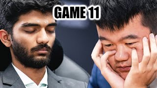 Gukesh vs Ding Liren  GAME 11  FIDE World Chess Championship Match 2024 [upl. by Tamma]