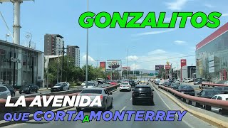 GONZALITOS ¡La gran AVENIDA que divide a Monterrey en PONIENTE y ORIENTE 🛣🚗🚕🚌🛻 [upl. by Hussein442]