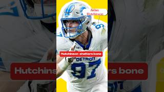 Aidan Hutchinson’s Shatters tibia nfl sports detroitlions aidanhutchinson [upl. by Einaffets675]