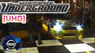 NFS UNDERGROUND  NISSAN SETNRA SPEC V  Definitive Edition   FREE RUN GAMEPLAY ULTRA 4K [upl. by Larina]