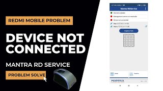 Mantra device not connected in mobile  Mantra rd service device not connected [upl. by Assi]