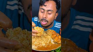 Basmati Rice amp Gravy Eating mukbang asmr shortvideo reelsvideo short reels food eating [upl. by Neirrad]