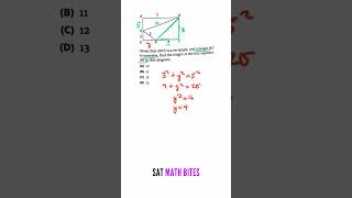 It helps if you know your Pythagorean Triples  SAT Math Practice sat math satexam geometry [upl. by Fabyola]