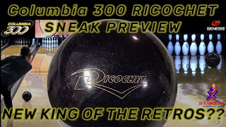 Retro is IN Columbia 300 Ricochet Bowling Ball Sneak Preview [upl. by Shafer]