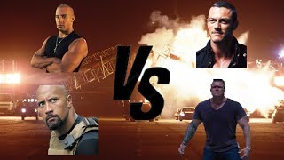 Dom and Hobbs vs Shaw and Klaus With Healthbars  Fast and Furious 6 Scene 2013 [upl. by Eelessej550]