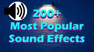 200 Most Popular Sound Effects of 2024 No Copyright [upl. by Hannibal]