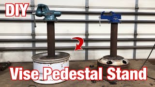 DIY Vise Pedestal Stand [upl. by Ailimat]