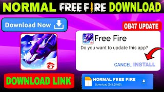 How To Download Free Fire  Free Fire Kaise Download Karen  Normal Free Fire Download Link [upl. by Eltsryk]