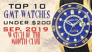 Best GMT Watches under 200  Seiko Wenger Parnis Timex and more  September 2019 [upl. by Deering]