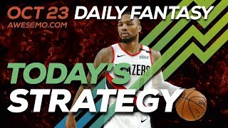 NBA DFS Strategy  Wed 1023  Yahoo FanDuel DraftKings FantasyDraft  Awesemocom [upl. by Yael222]