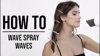 Wave Spray Beach Waves Tutorial  Howto  OUAI  GRWM [upl. by Ellenwahs]