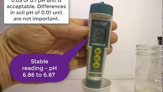 Soil pH measurement using a portable pH meter and pH indicator strips [upl. by Aicat]