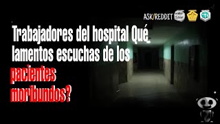 Trabajadores del hospital Qué lamentos escuchas de los pacientes moribundos askreddit [upl. by Enail255]