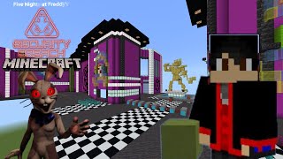 FNAF Security Breach in Minecraft Building Stream [upl. by Namharludba]