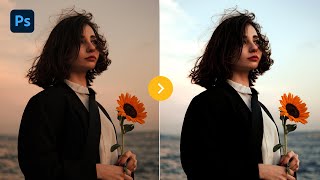 COLOR CORRECTION in ONE CLICK in Photoshop [upl. by Ahsenav]