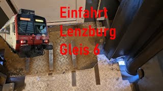 Einfahrt Lenzburg Gleis 6 ABt 836 amp B 193 [upl. by Adao]