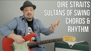 How to Play quotSultans of Swingquot by Dire Straits Chords and Rhythm [upl. by Socin]