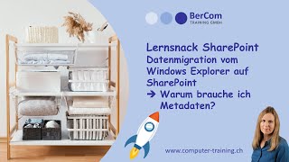 Microsoft SharePoint  Datenmigration  Metadaten anstelle von Ordnern  Lernsnack [upl. by Rexford]