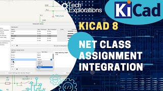 KiCad 8 Net class assignment integration [upl. by Welbie]