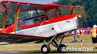 Aircraft ArrivalsDepartures  Tuesday  EAA AirVenture Oshkosh 2023 [upl. by Franklyn]