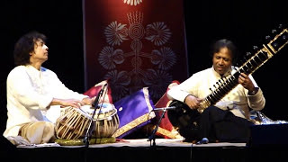 The Two Masters  Ustad Shahid Parvez Khan sitar and Ustad Zakir Hussain tabla live [upl. by Magocsi141]