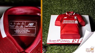 Liverpool FC Tshirt Cake ⚽️👕 [upl. by Atenik]