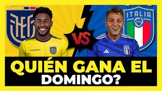 Análisis y Predicción Ecuador vs Italia  Amistoso Internacional 🇪🇨🇮🇹🏆 [upl. by Reste]