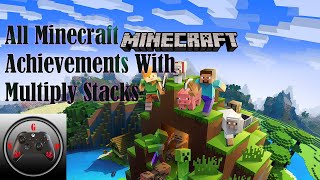 All Minecraft Achievements With Stacks [upl. by Aleciram377]