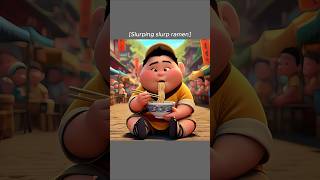 Russell Eats Special Delicious Ramen Noodles🍜😋 Ai Edition shorts funny memes [upl. by Rexfourd]