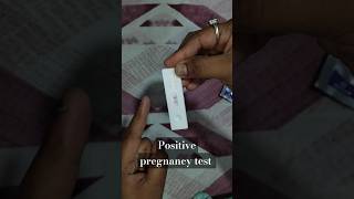 Positive pregnancy test 👆🏻 pregnancy positivepregnancytest shortsfeed [upl. by Sitnik]