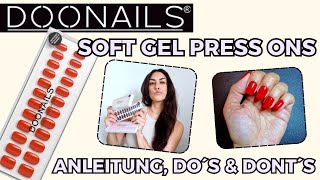 TEST DOONAILS SOFT GEL PRESS ON NAILS💅🏽 Meine Erfahrungen amp Anleitung TUTORIAL🔥  Angela Mel [upl. by Oreste]