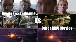 Avengers Endgame vs Other MCU Movies Comparison [upl. by Arihday557]