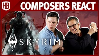 The Elder Scrolls V Skyrim Official Trailer REACTION  Composers React [upl. by Livesay]