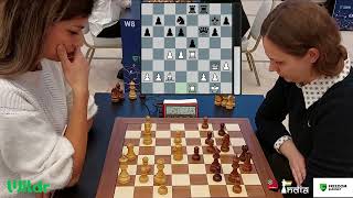 Atousa Pourkashiyan stuns Anna Muzychuk  Womens World Rapid 2023 [upl. by Thibaut]