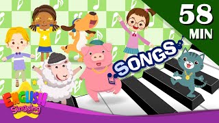 Words Songs  Learn English for Kids  Collection of Kindergarten Songs [upl. by Ninon867]