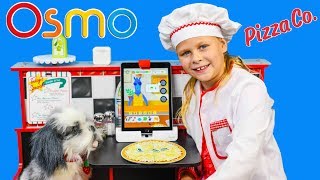 ASSISTANT Plays Osmo Pizza Co and Learns Math by Making Pizza [upl. by Arlyne]