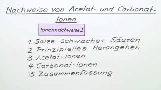 Nachweise von Acetat und CarbonatIonen  Chemie  Analytische Chemie [upl. by Diana315]