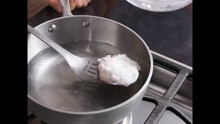 Alton Brown Makes the Perfect Poached Egg  Food Network [upl. by Eidnyl]