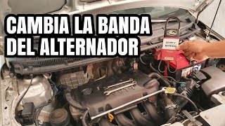 Como cambiar la banda del alternador Toyota Yaris [upl. by Chesney]