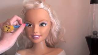 Asmr Mannequin Face Makeup Gentle Tingles [upl. by Gothard242]