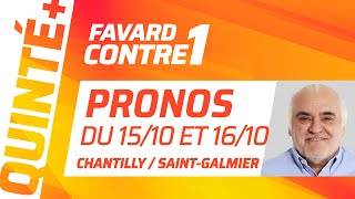 PRONOSTICS QUINTÉ 15 ET 16 OCTOBRE  Gilles Favard clash Guillaume Covès  Favard Contre 1 🥊 [upl. by Mariejeanne746]