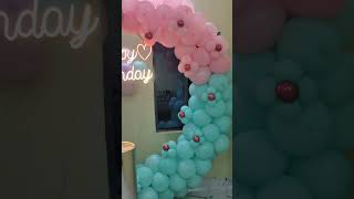 HBD Ring decor balloon balloontheme balloonring balloondecoration balloon [upl. by Behrens]