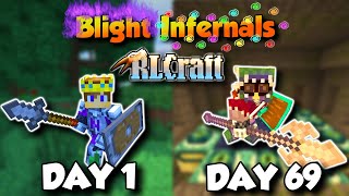 100 Days RLCraft But All Mobs Are Blight Infernals Part 12 [upl. by Euqinomahs]