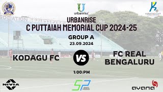 C PUTTAIAH MEMORIAL CUP 2024  25  GROUP  A  KODAGU FC VS FC REAL BENGALURU  BDFA  23092024 [upl. by Solomon640]