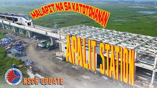 NSCR Apalit Station Site Latest Update BUMAGAL ANG PAGGAWA DAHIL NA RIN SA MGA BAGYO [upl. by Perron]