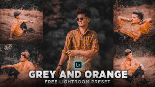 Lightroom Grey And Orange Presets  Lightroom Mobile Presets Free DNG  LR Free Preset Download [upl. by Gnoud]