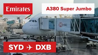 Premium Economy Flight Review  Emirates A380800 Sydney YSSYSYD to Dubai OMDBDXB EK413 [upl. by Latsirk812]